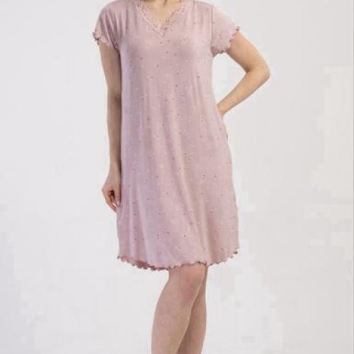 Ночнушка Trikotag (S-XL) T512 pink (лето) Trikotag T512 pink