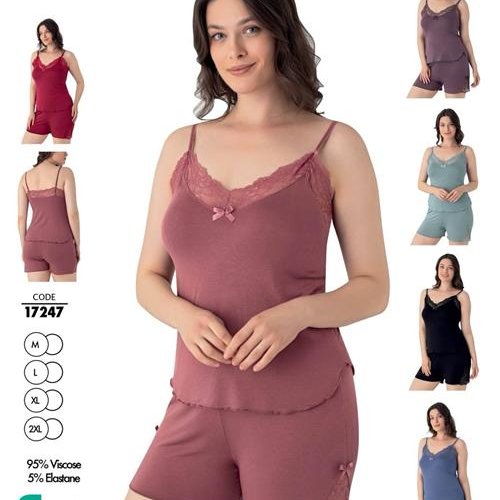 Пижама Trikotag (M-2XL) 17247 red (лето) Trikotag 17247 red