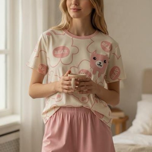 Пижама Trikotag (M-2XL) T556 pink (лето) Trikotag T556 pink