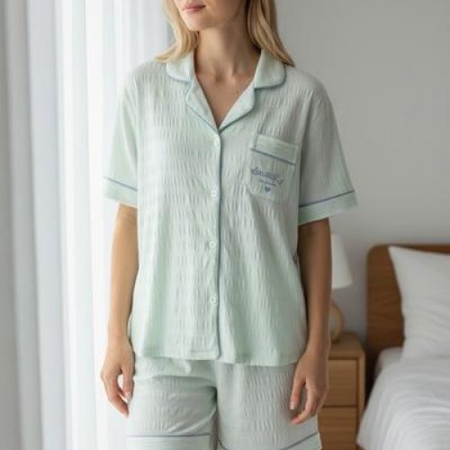 Пижама Trikotag (L-2XL) T529 l.blue (лето) Trikotag T529 l.blue