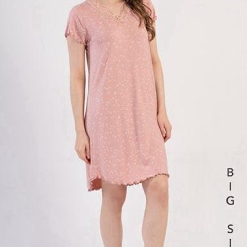 Ночнушка Trikotag (XL-4XL) T519 pink (лето) Trikotag T519 pink