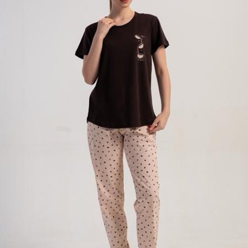 Пижама Trikotag (S-XL) T603 brown (лето) Trikotag T603 brown