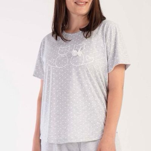 Пижама Trikotag (XL-4XL) T585 l.grey (лето) Trikotag T585 l.grey