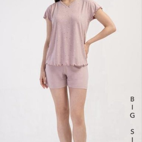 Пижама Trikotag (XL-4XL) T592 pink (лето) Trikotag T592 pink