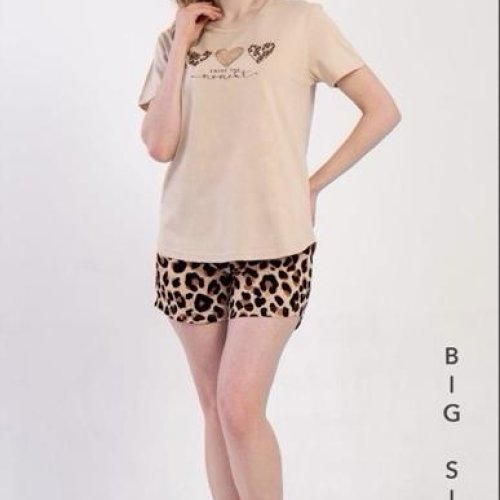 Пижама Trikotag (5XL-7XL) T594 beige (лето) Trikotag T594 beige