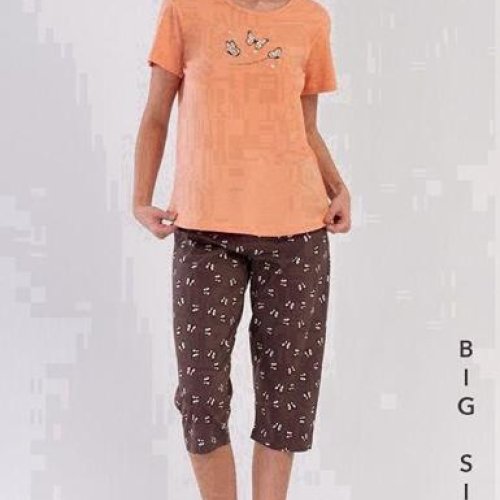 Пижама Trikotag (XL-4XL) T597 peach (лето) Trikotag T597 peach