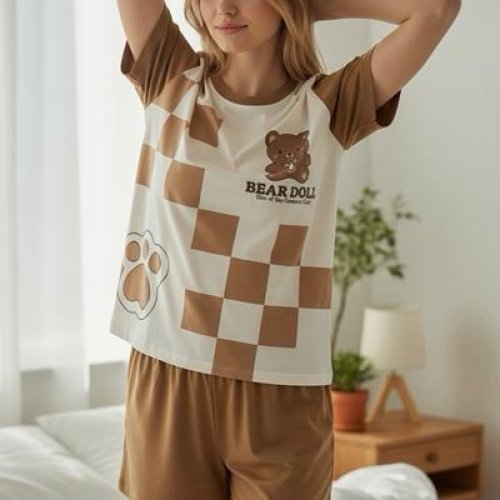 Пижама Trikotag (M-2XL) T540 brown (лето) Trikotag T540 brown