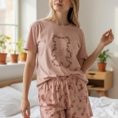Пижама Trikotag (M-2XL) T537 pink (лето) Trikotag T537 pink