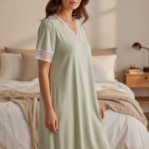 Ночнушка Trikotag (48-52) 8517 olive (лето) Trikotag 8517 olive