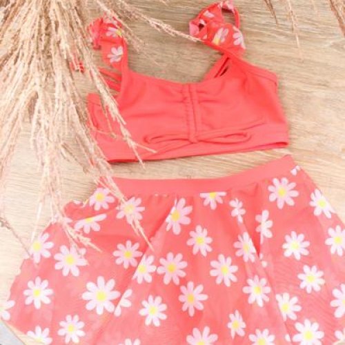 Купальник Sun&Sea (100-140) A702 coral (лето) Sun&Sea A702 coral