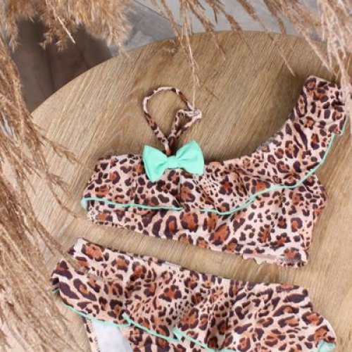 Купальник Sun&Sea (28-32) M383 brown-l.green (лето) Sun&Sea M383 brown-l.green