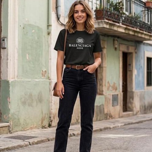 Футболка Newe (L-XL) 2298 black (лето) Newe 2298 black