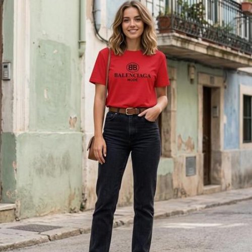 Футболка Newe (L-XL) 2298 red (лето) Newe 2298 red