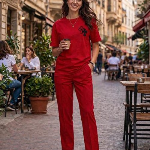 Футболка Newe (2XL-3XL) 400 red (лето) Newe 400 red