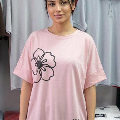 Футболка Newe (4XL-5XL) 501 pink (лето) Newe 501 pink