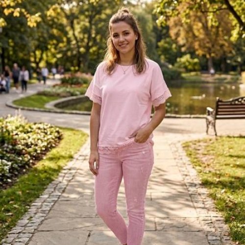 Футболка Newe (L-XL) NW101 pink (лето) Newe NW101 pink