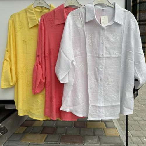 Рубашка P.HEY (XL-4XL) 109 coral (деми) P.HEY 109 coral