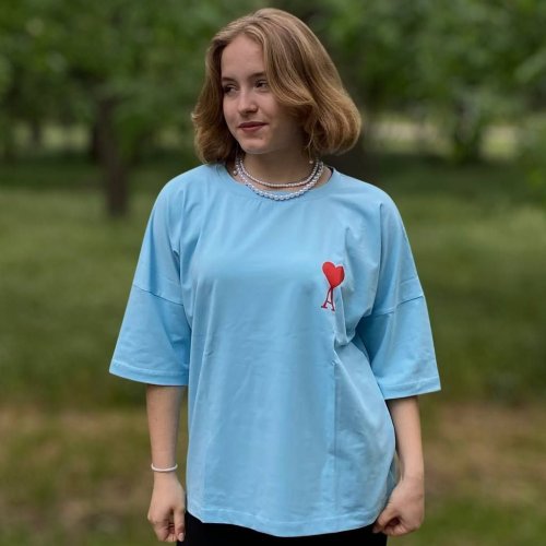 Футболка Mary Brand (44-50) 526 l.blue (лето) Mary Brand 526 l.blue