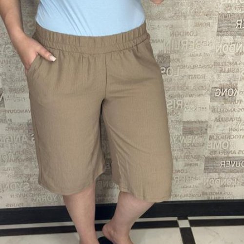 Шорты Valentina (48-58) 001 d.beige (лето) Valentina 001 d.beige