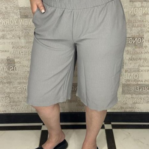 Шорты Valentina (48-58) 001 grey (лето) Valentina 001 grey