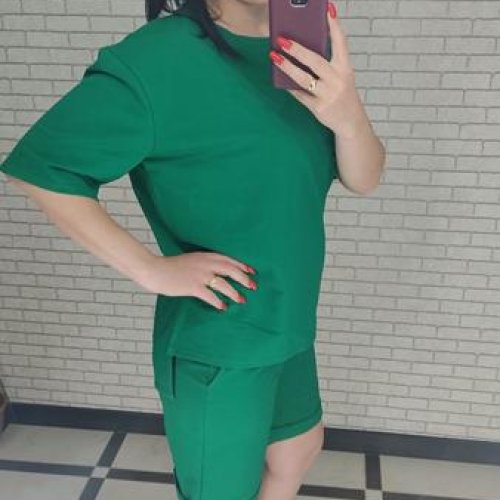 Костюм Valentina (48-56) 043-3 green (лето) Valentina 043-3 green
