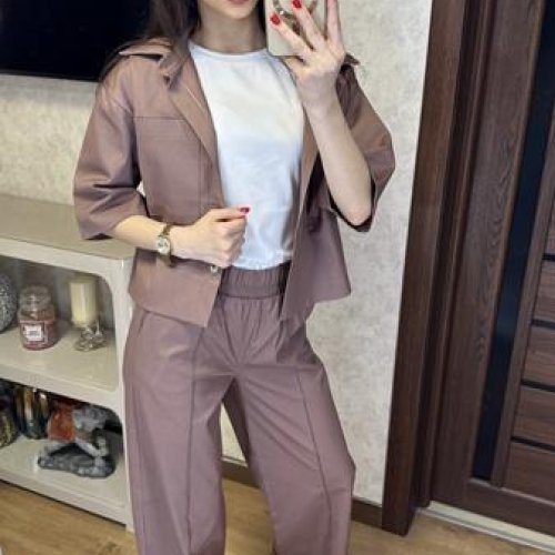 Костюм Valentina (42-48) 076 brown (деми) Valentina 076 brown