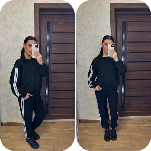 Костюм спорт Valentina (42-52) 110 black (деми) Valentina 110 black