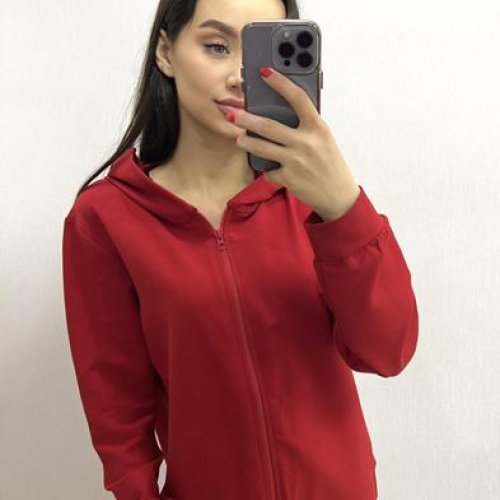 Кофта спорт Valentina (42-48) VL135 red (деми) Valentina VL135 red