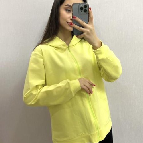 Кофта спорт Valentina (42-48) VL137 yellow (деми) Valentina VL137 yellow