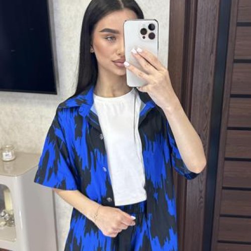 Костюм Valentina (42-48) VL147 blue (лето) Valentina VL147 blue