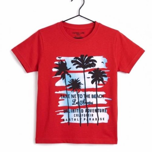 Футболка Dino (4-8) DN566 red (лето) Dino DN566 red