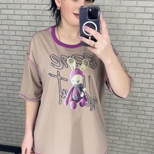 Футболка LeVisha (S-L) 250104 beige (лето) LeVisha 250104 beige