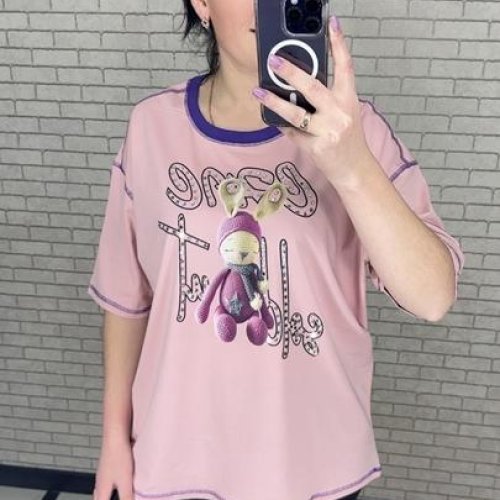 Футболка LeVisha (S-L) 250104 pink (лето) LeVisha 250104 pink