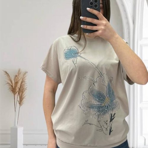 Футболка LeVisha (46-52) 25025 beige (лето) LeVisha 25025 beige