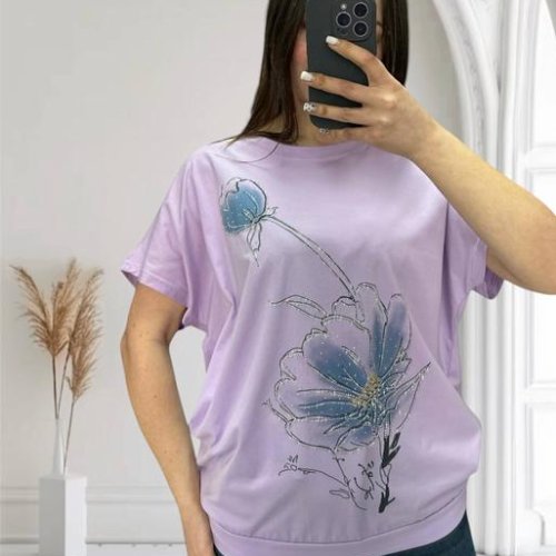 Футболка LeVisha (46-52) 25025 lilac (лето) LeVisha 25025 lilac