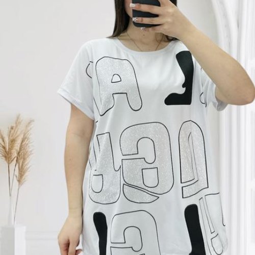 Футболка LeVisha (L-2XL) 25311 white (лето) LeVisha 25311 white