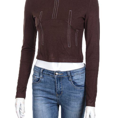 Кофта CND2 (S-XL) 4393-MT213 brown (лето) CND2 4393-MT213 brown