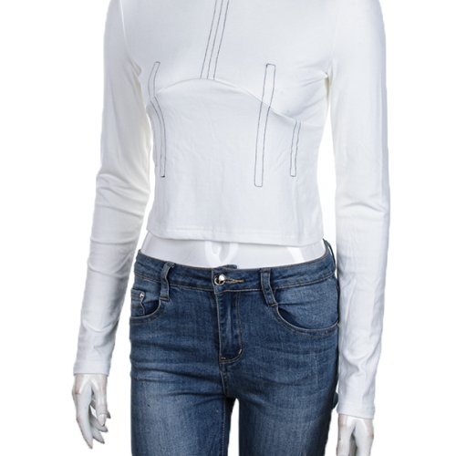 Кофта CND2 (S-XL) 4393-MT213 white (лето) CND2 4393-MT213 white