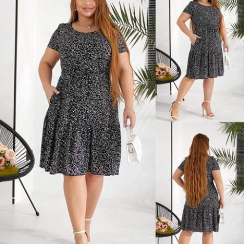 Платье DGMD (44-50) 919 black (лето) DGMD 919 black