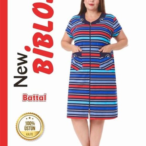 Халат Cotpark (7XL-9XL) 507-7198 blue (лето) Cotpark 507-7198 blue