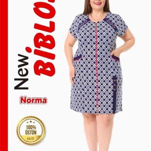 Халат Cotpark (2XL-7XL) 733-1060 blue (лето) Cotpark 733-1060 blue