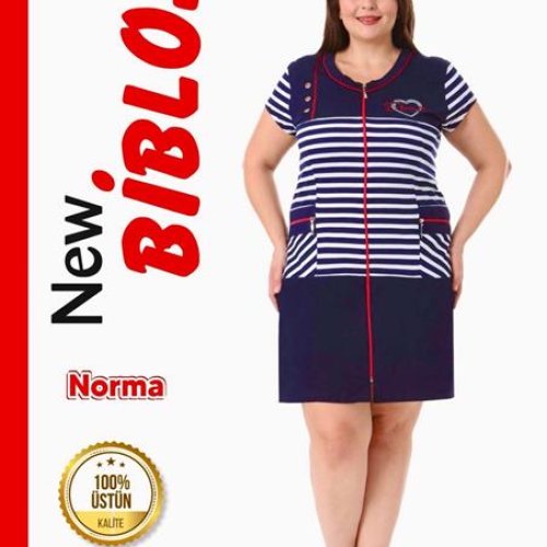 Халат Cotpark (2XL-7XL) 534-1287 navy (лето) Cotpark 534-1287 navy