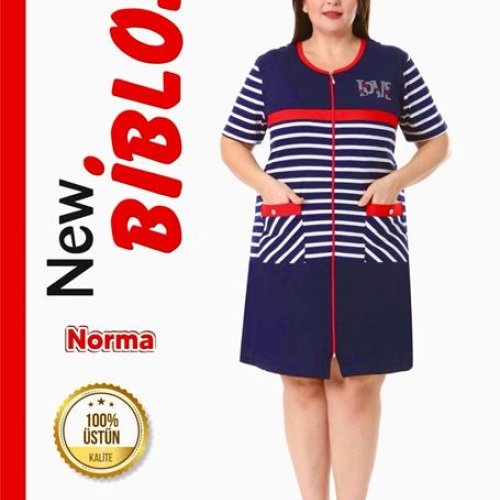 Халат Cotpark (2XL-7XL) 731-1653 navy (лето) Cotpark 731-1653 navy