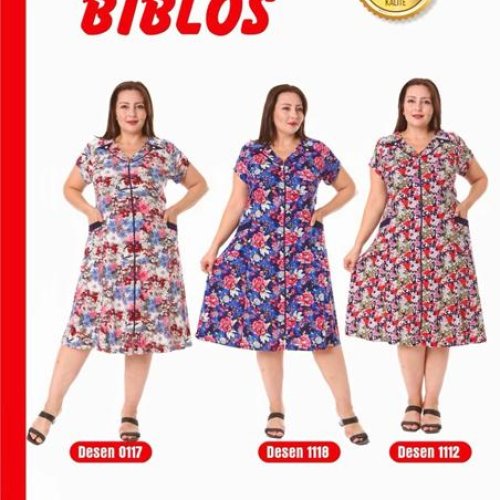 Халат Cotpark (3XL-6XL) 554-0117 l.blue (лето) Cotpark 554-0117 l.blue