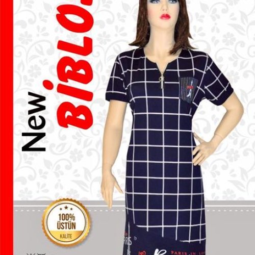 Халат Cotpark (2XL-6XL) 665-1455 navy (лето) Cotpark 665-1455 navy