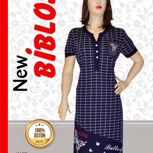 Халат Cotpark (2XL-6XL) 663-1816 navy (лето) Cotpark 663-1816 navy