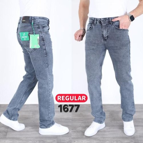 Джинсы God Baron (30-36) 1677 grey (деми) God Baron 1677 grey