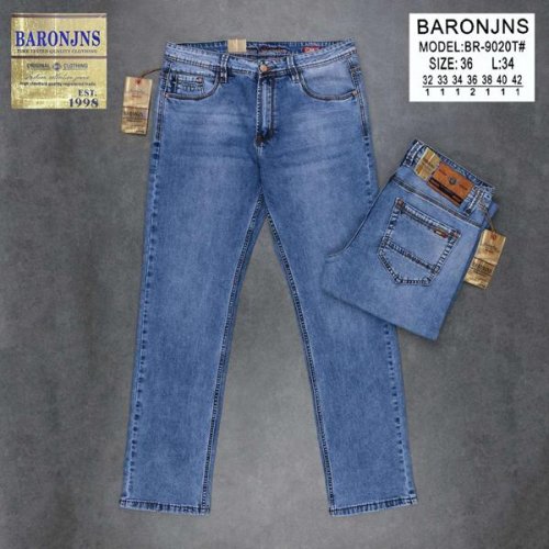 Джинсы God Baron (32-42) BR9020 blue (деми) God Baron BR9020 blue