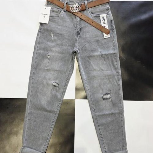 Джинсы Jeans Club (L-4XL) KF655-6 grey (деми) Jeans Club KF655-6 grey