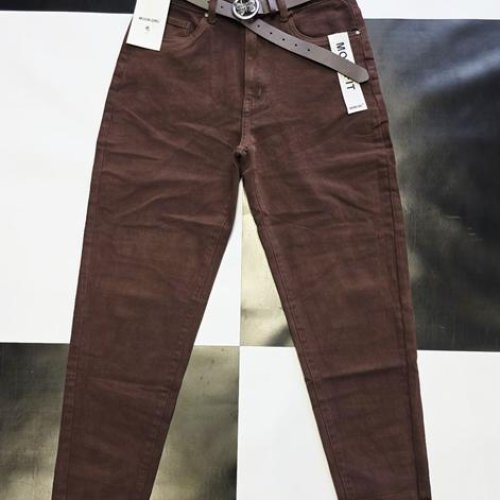 Джинсы Jeans Club (L-4XL) KF670-14 brown (деми) Jeans Club KF670-14 brown